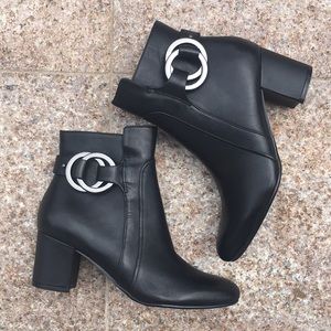 Ankle black boots